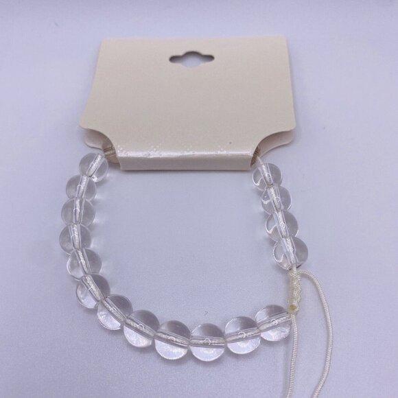 Aura Clear Bead Adjustable Bracelets New - Picture 4 of 4